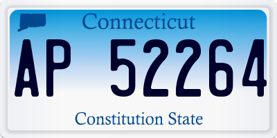 CT license plate AP52264