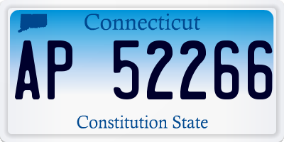 CT license plate AP52266