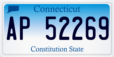 CT license plate AP52269