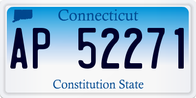 CT license plate AP52271