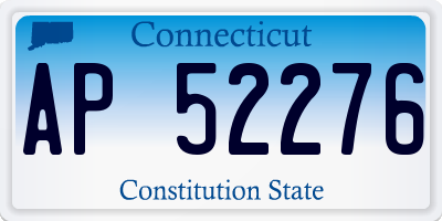CT license plate AP52276