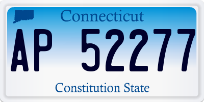 CT license plate AP52277