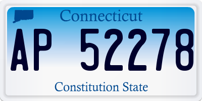 CT license plate AP52278