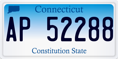 CT license plate AP52288
