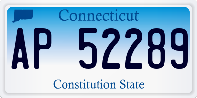 CT license plate AP52289