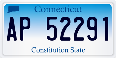 CT license plate AP52291