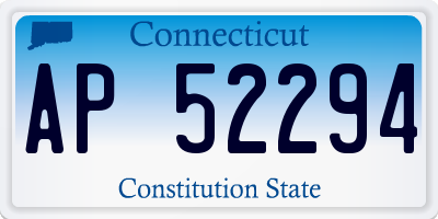 CT license plate AP52294