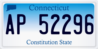 CT license plate AP52296