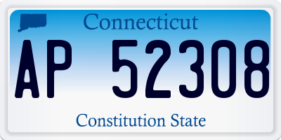 CT license plate AP52308