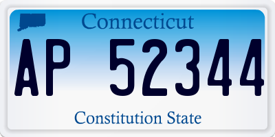 CT license plate AP52344