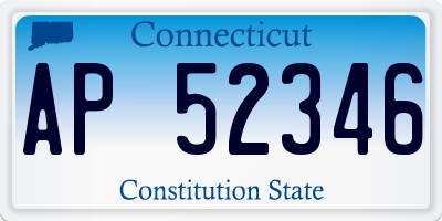 CT license plate AP52346
