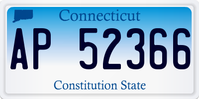 CT license plate AP52366