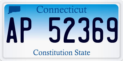 CT license plate AP52369