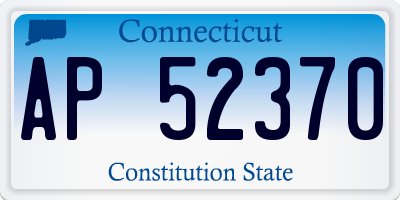 CT license plate AP52370