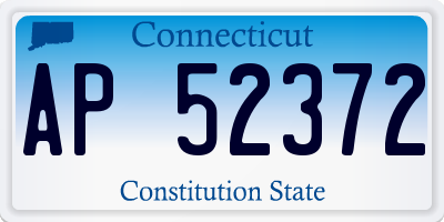 CT license plate AP52372