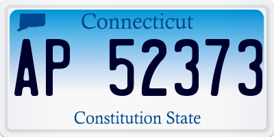 CT license plate AP52373