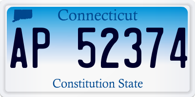 CT license plate AP52374