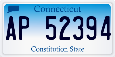 CT license plate AP52394