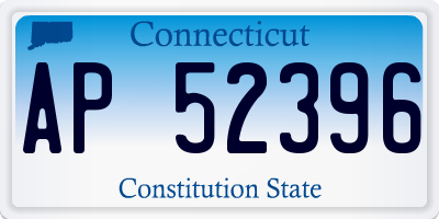 CT license plate AP52396