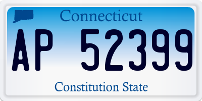 CT license plate AP52399