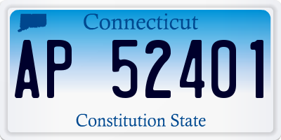 CT license plate AP52401