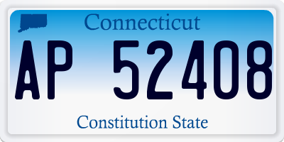 CT license plate AP52408