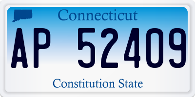 CT license plate AP52409