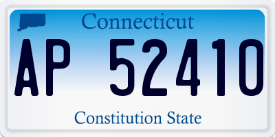 CT license plate AP52410