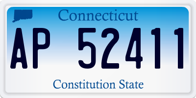 CT license plate AP52411