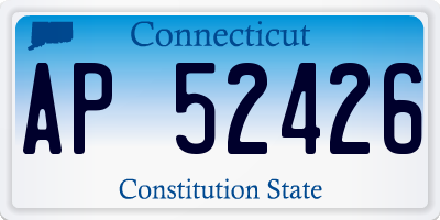 CT license plate AP52426