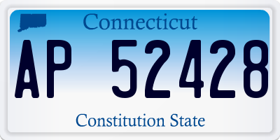 CT license plate AP52428
