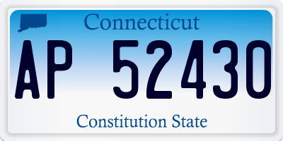 CT license plate AP52430