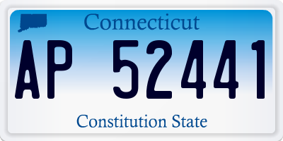 CT license plate AP52441