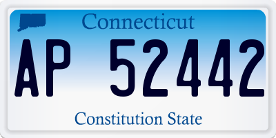 CT license plate AP52442