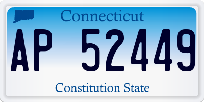 CT license plate AP52449