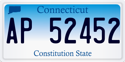 CT license plate AP52452