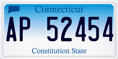 CT license plate AP52454