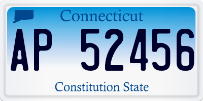 CT license plate AP52456