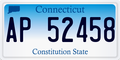 CT license plate AP52458
