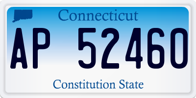 CT license plate AP52460