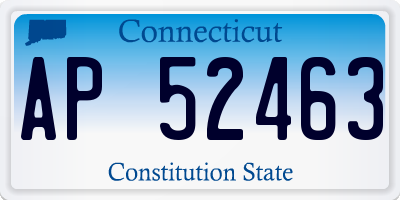 CT license plate AP52463