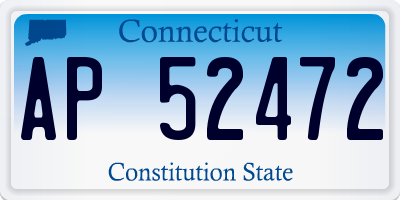 CT license plate AP52472