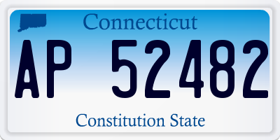 CT license plate AP52482