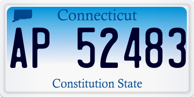 CT license plate AP52483