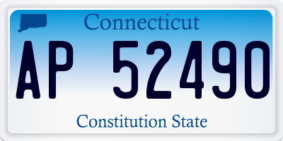 CT license plate AP52490