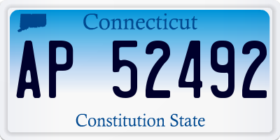 CT license plate AP52492