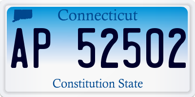 CT license plate AP52502