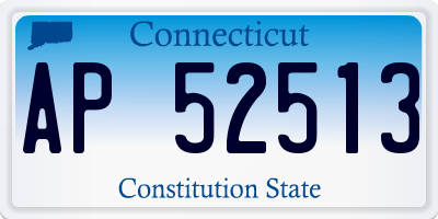 CT license plate AP52513
