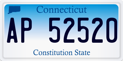 CT license plate AP52520