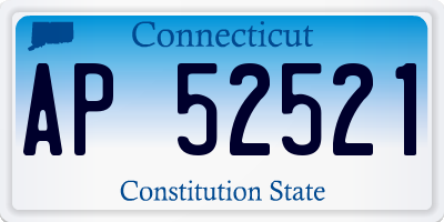 CT license plate AP52521